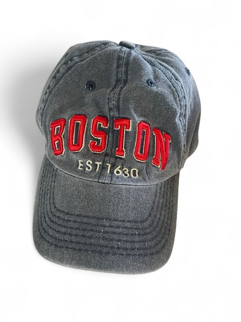 Robin Ruth Boston Baseball Cap Red EST 1630 Souvenir Hat Adjustable